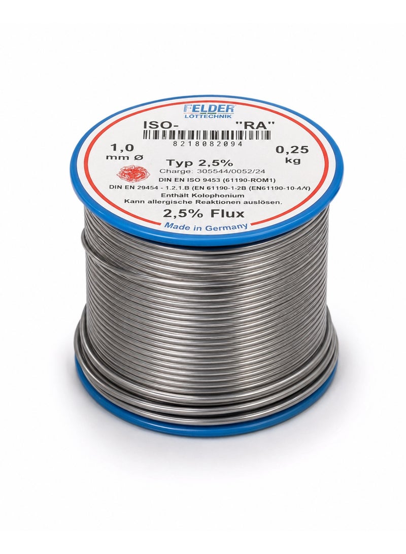 فيلدر سلك لحام FELDER ISO-Core RA 1.0 مم، 0.25 كجم، تدفق 2.5% - Image 3