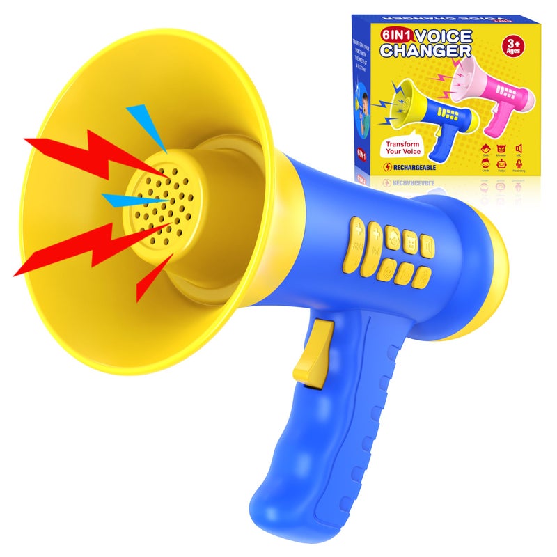 Windidi Rechargeable Voice Changer for Kid Mini MegaphoneToys for 345789 Years Old Boy Girl Birthday Gifts Microphone for KidsOutdoor Games for Kids with Funny Sound Effects Recording Echo Function - Image 3