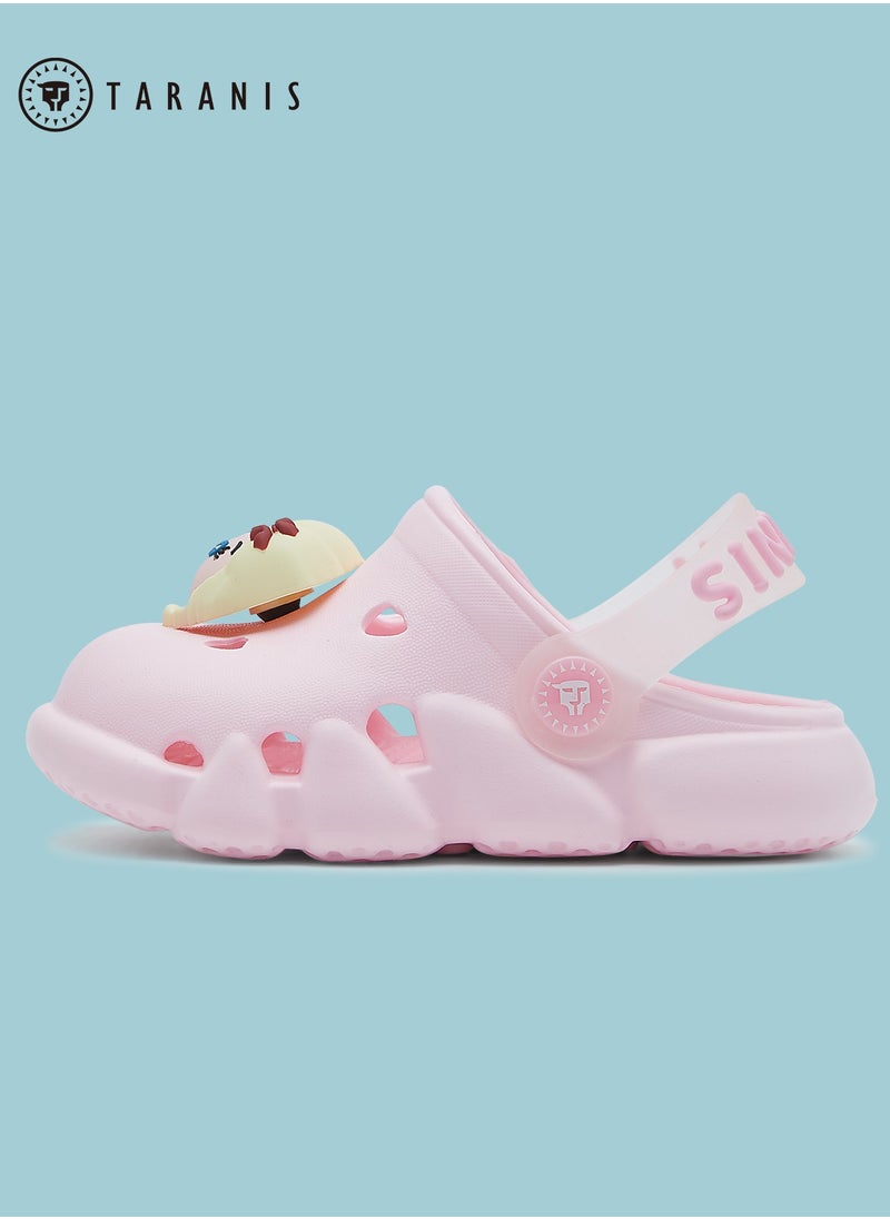 Taranis - Kids Girls New Pink Cute Animal Slippers - Image 1