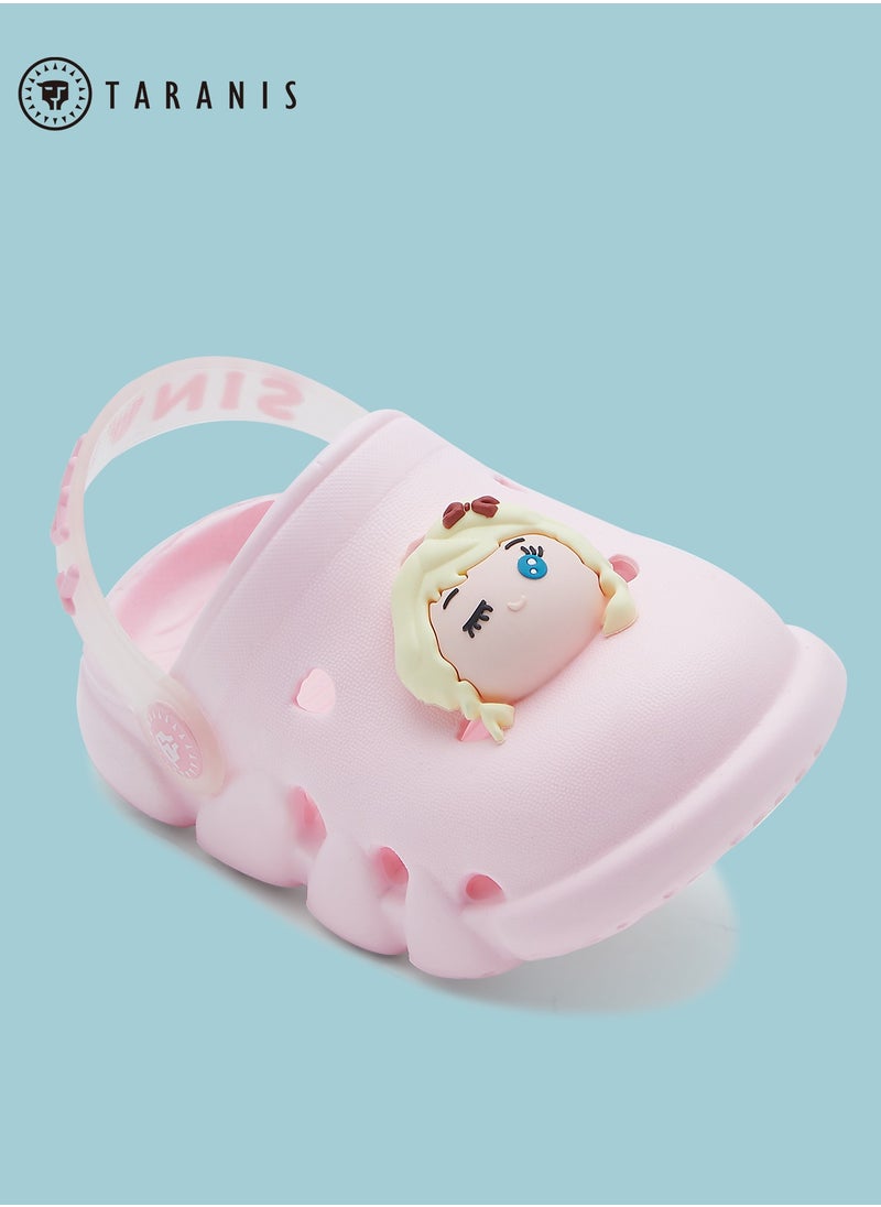 Taranis - Kids Girls New Pink Cute Animal Slippers - Image 1