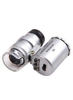 KingMas KINGMAS Mini 60x Microscope Magnifying with LED Light Pocket Jewelry Magnifier Jeweler Loupe with 10X Folding Pocket Magnifier  - Image 3
