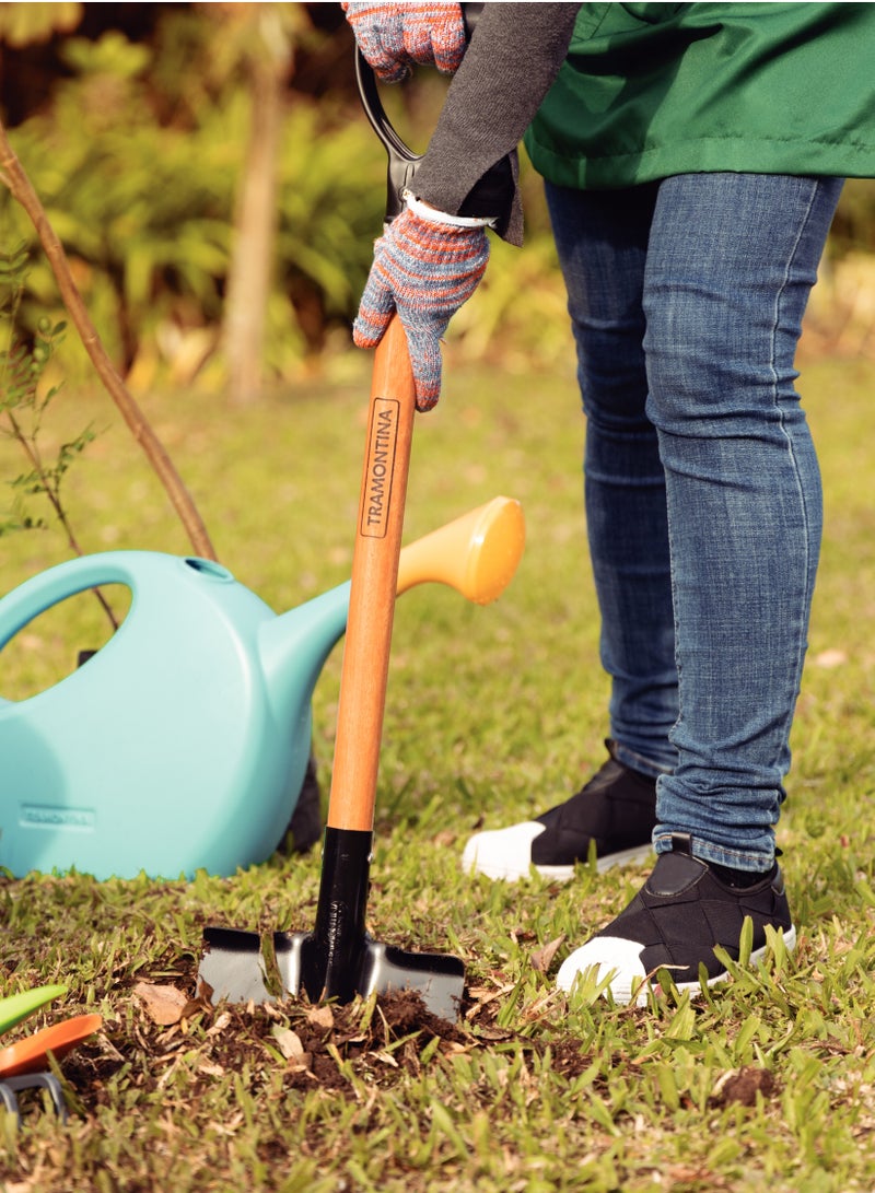 TRAMONTINA مجرفة مربعة بمقبض خشبي بطول 71 سم - Image 3