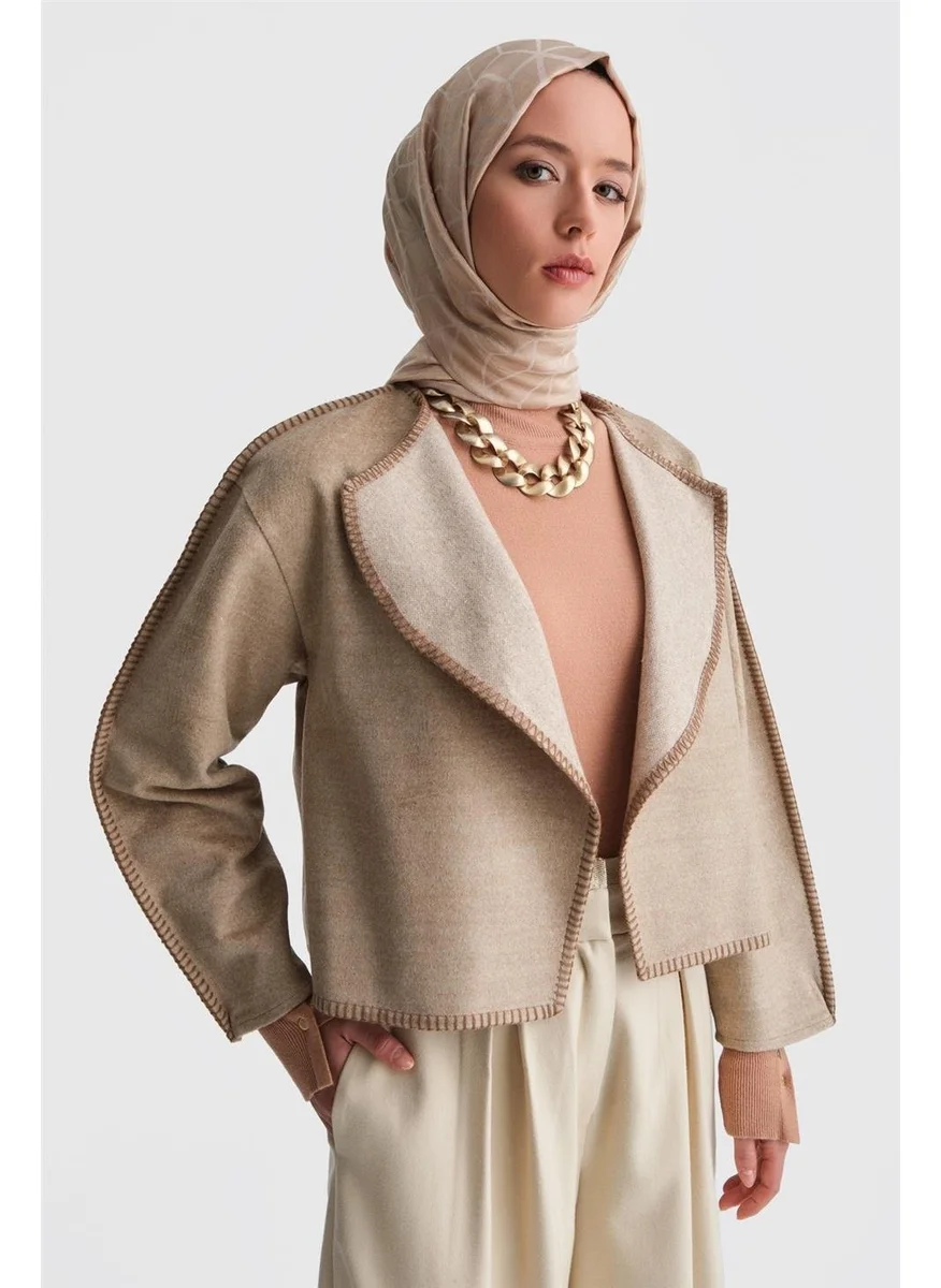 ARMINE Shepherd Stitched Cardigan 24K5715 Beige