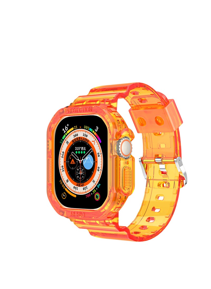 GULFLINK - Watch Band for Apple Watch 8 Ultra 49mm Orange - Image 1