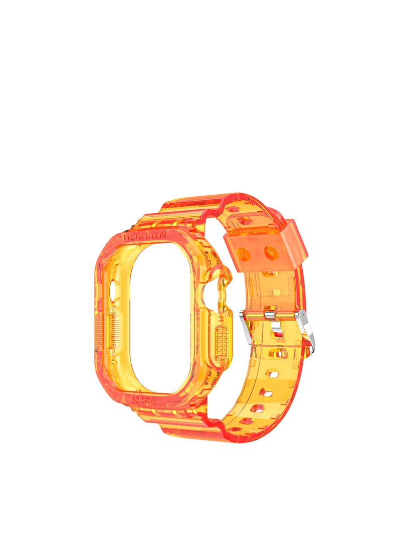 GULFLINK - Watch Band for Apple Watch 8 Ultra 49mm Orange - Image 1