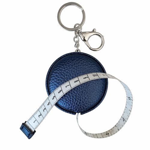 WAISTMEUP Tape Measure for Body Measuring Tape Double Scale Body Sewing Flexible Ruler for Medical Body Measurement Tailor Craft Ruler, Retractable Key Chain Mini Tape Measure 120 Inches/300cm (Royal Blue) - Image 1