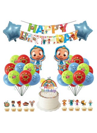 CocoMelon Theme Birthday Party Decoration Box - Cocomelon Birthday Party Supplies, Birthday Party Decorations Include Happy Birthday Banner, Cake topper, Hanging Swirls, Latex Balloons - pzsku/ZC405DEB300462B15F776Z/45/_/1638042608/d7448736-9b8d-47b2-82b4-ee96cf28f30d