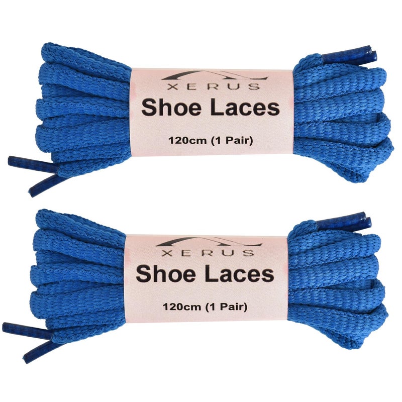 XERUS Shoe Lace Round Black 120cm for Sport and Sneakers Flat boot hiking Strings for Gym Running Athletic Men Women & Kids Shoes -(Pack of 2 Pairs) - Image 1