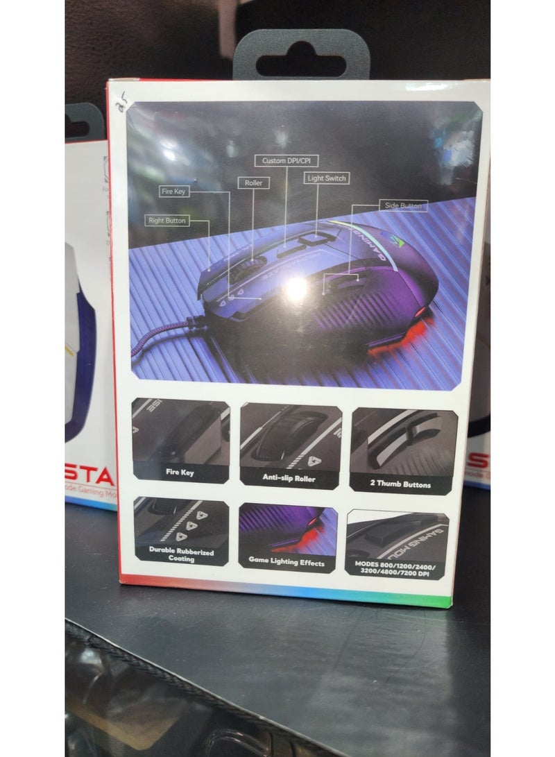 POWER LAP MECHAGLAZE GAMING COMPETITION COLOR LIGHT MOUSE - Image 1