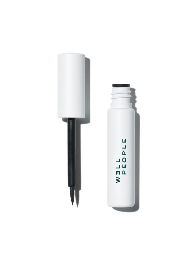 W3LL PEOPLE Fresh Lines Liquid Eyeliner, Longwear Liquid Eyeliner For Precise Lines, Hydrating & Smudge-resistant Formula, Vegan & Cruelty-free, Black  - Image 1