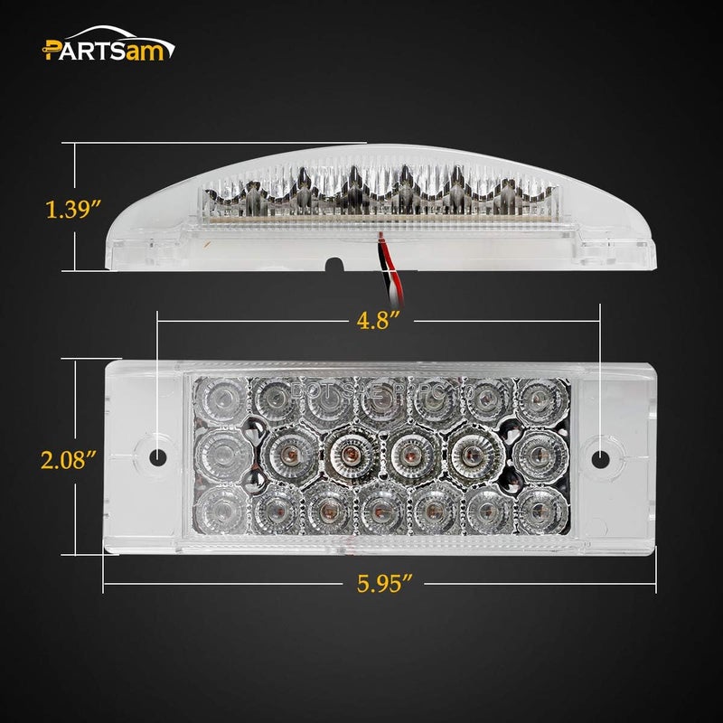 Partsam 6" Amber LED Marker Lights - Pair - Image 4