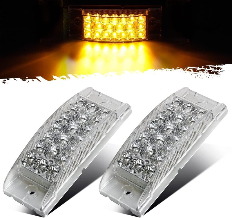 Partsam 6" Amber LED Marker Lights - Pair - Image 1