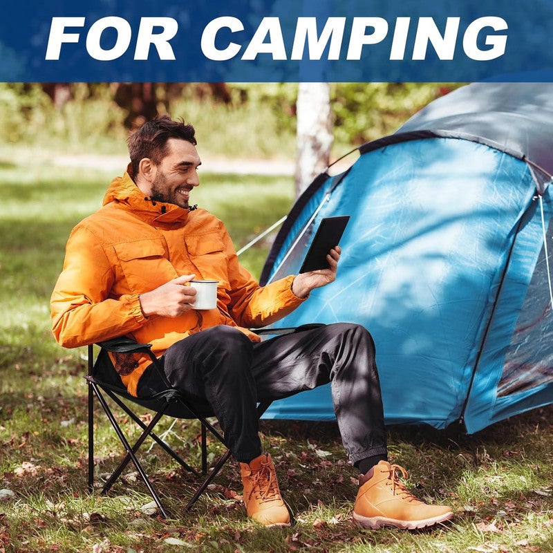 Altis Lightweight Folding Camping Chairs Set (4 PCS) for Outdoor & Travel | Camping Chairs 4 Pack - Image 3