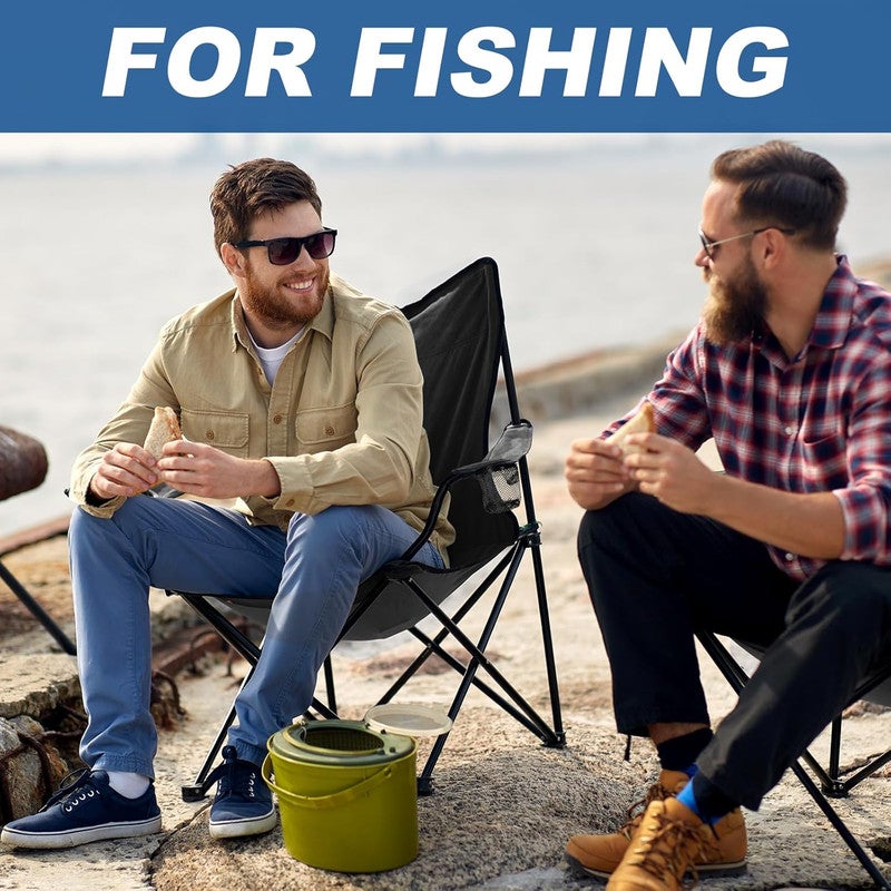 Altis Lightweight Folding Camping Chairs Set (4 PCS) for Outdoor & Travel | Camping Chairs 4 Pack - Image 5