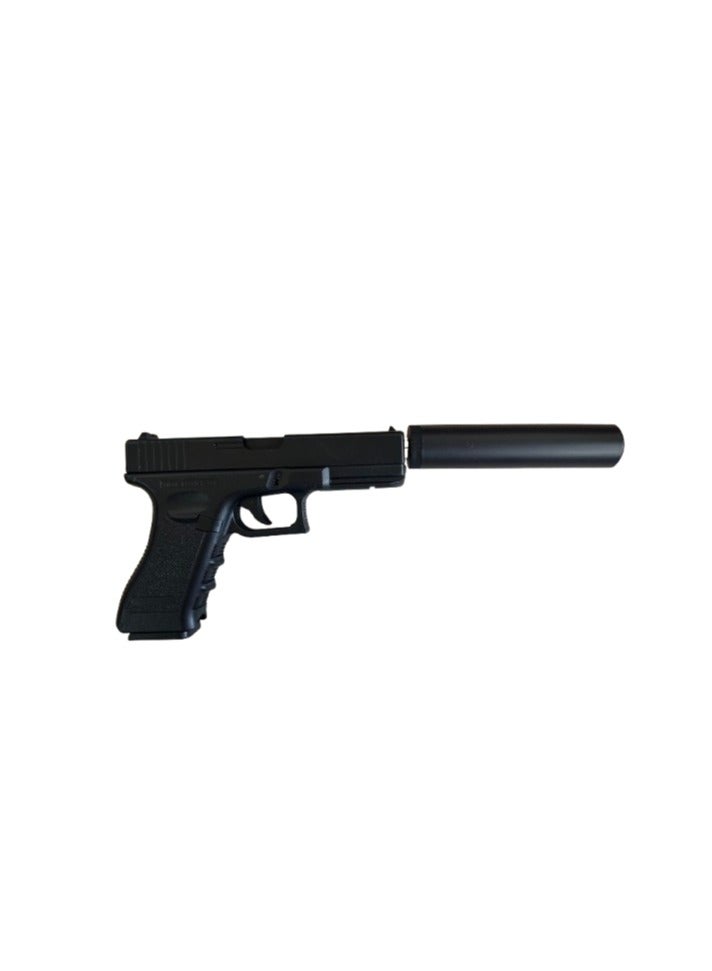 Heavy Iron Glock Bead Gun Toy with Magazine and Silencer  - Image 2