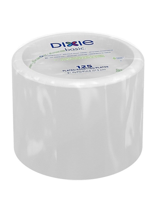 Dixie Basic Paper Plates, White - Image 4