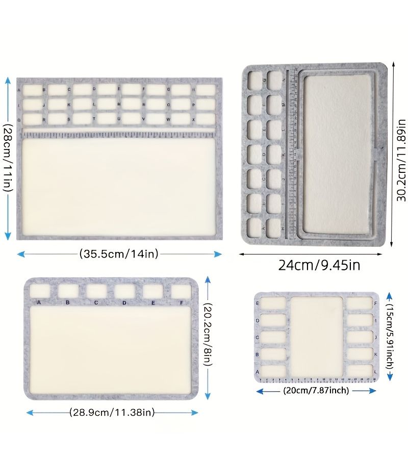 Felt Bead Mat Beading Design Board Jewelry Making Tray Craft Beading Pad Size Four - Image 4