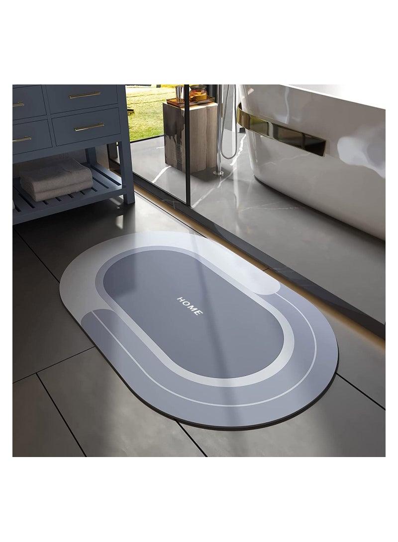 ياميم بساط حمام سريع الجفاف على شكل بيضاوي (متعدد الألوان) - Image 2