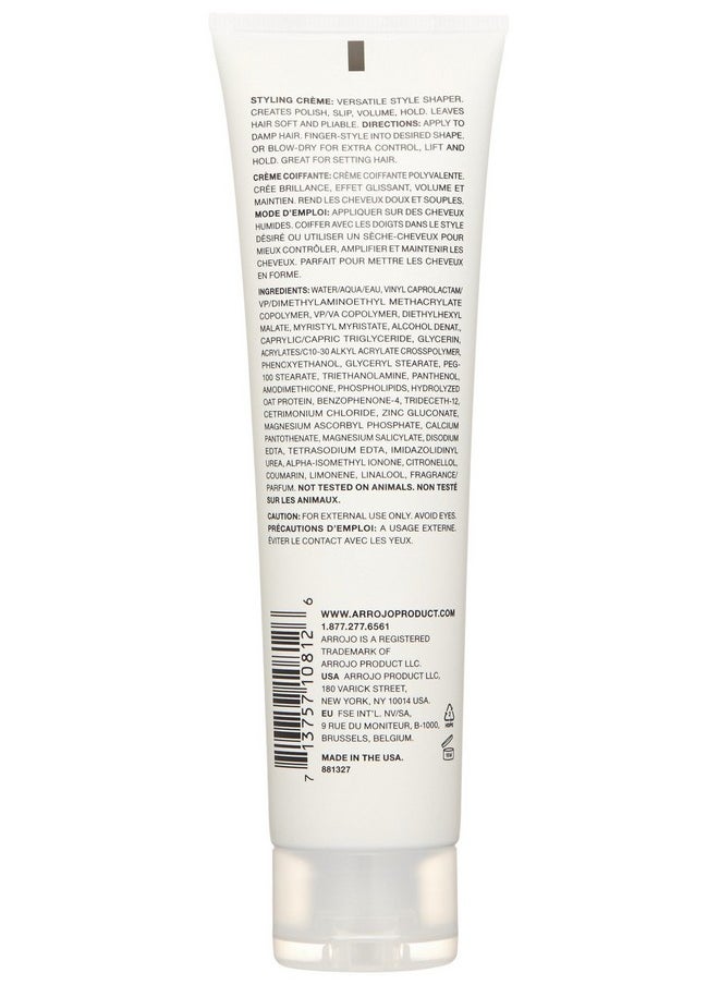 ARROJO Hair Styling Cream For Women And Men Versatile Style Shaper Hair Smoothing Cream Blow Dry Cream To Hold Define & Soften Your Hair Great Volume Hair Cream (5.1 Fl Oz)  - Image 3