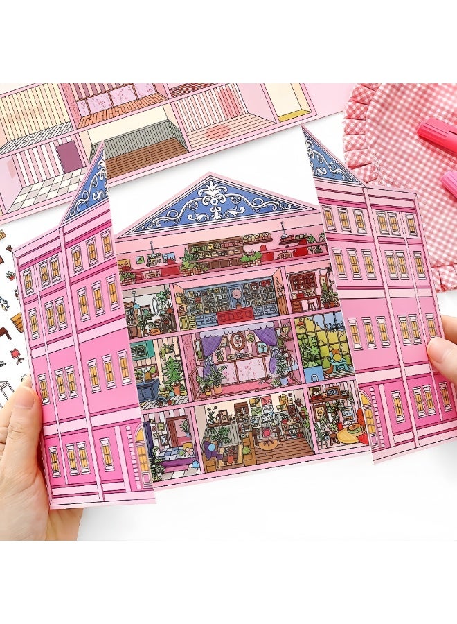 HOLA DIY 3D House Diorama Sticker Set | 2.5D Large-Scale Scene Decals | Creative Scrapbook Toy Model - Image 1