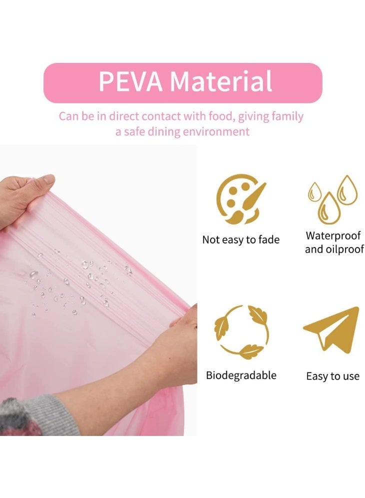 Mordely Pink Plastic Table Skirt & Tablecloth Set, 14FT Disposable Table Skirting Includes Table Cover for Rectangle Table, Birthday Party, Baby Shower Decorations - Image 5