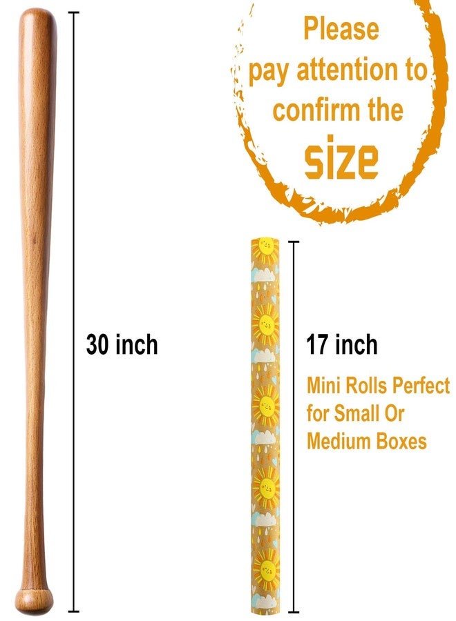 MAYPLUSS Kraft Baby Shower Wrapping Paper, Recyclable Sunshine, Cloud & Heart Design Baby Gift Wrap Paper for Children Birthday, Party, Holiday, Gift Wrapping Paper,Mini Roll (17in x 33Ft,46.8sq.ft) - Image 5
