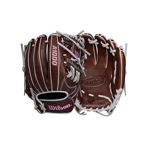 WILSON 2024 A1000 1787 11.75” Infield Baseball Glove - Brown/Red/Blue, Right Hand Throw - Image 1