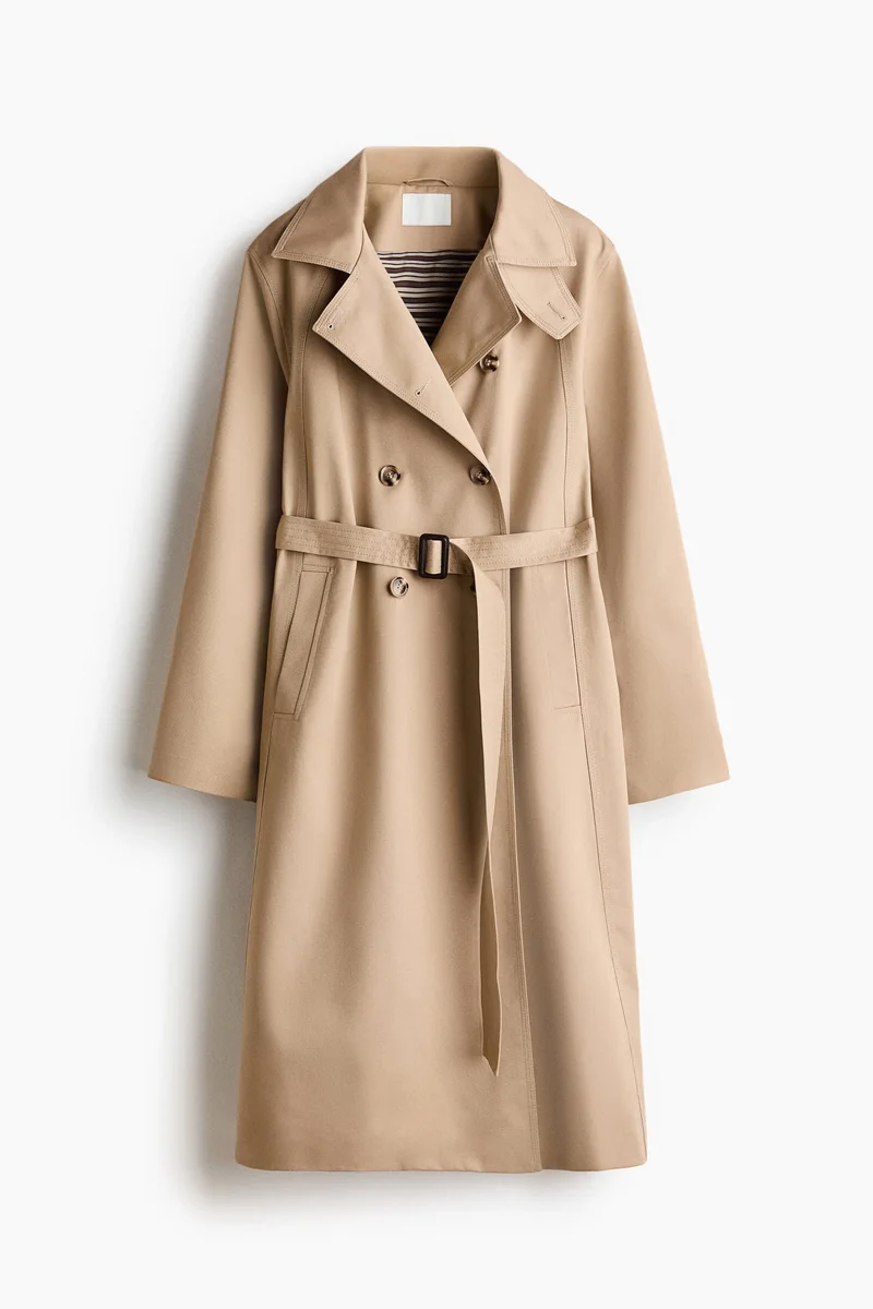 H&M  Funnel-collar trench coat for Women | Best Price UAE