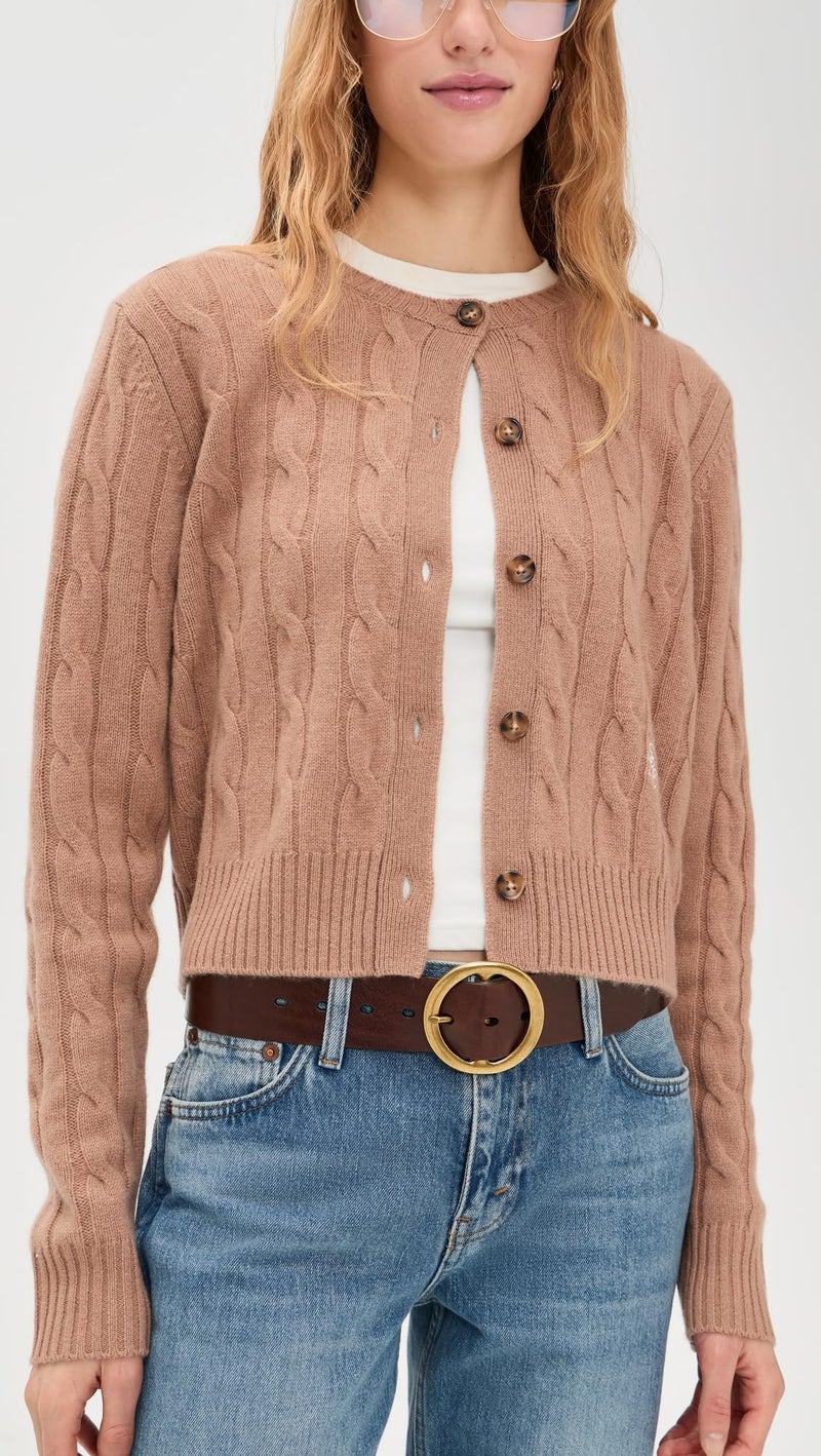 Made Well Madewell Women's Round Circle Belt, Espresso Bean Leather, Brown, X-Small - Image 3