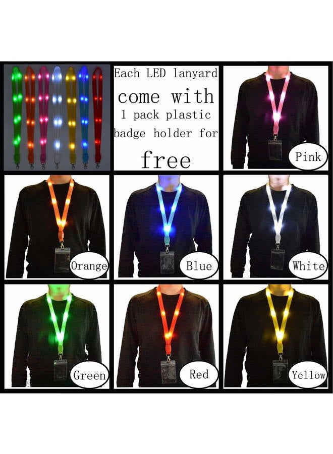 AMNQUERXUS LED Light Up Flashing Cruise Lanyards Keychain Key Holder Neck Straps Necklace - Image 2