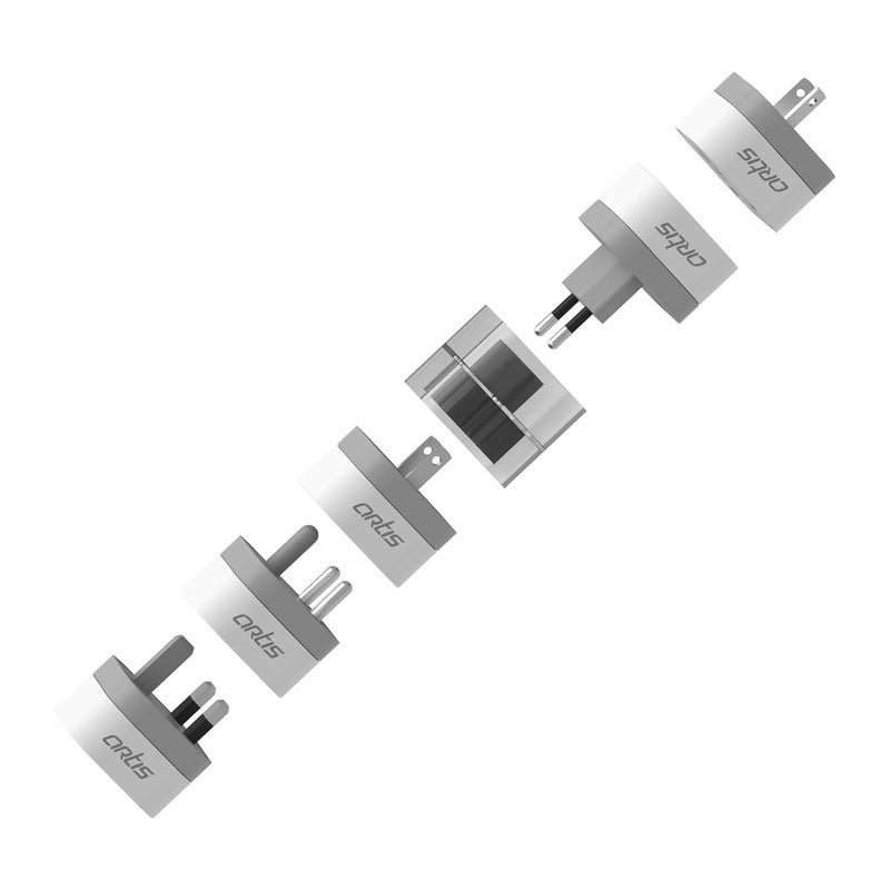 Artis UV500 Universal Travel Converter Plugs Pack of 5 Compatible to USUKSAEUAU Worldwide Adaptor - Image 1