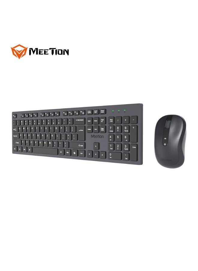 Meetion مجموعة لوحة المفاتيح والفأرة اللاسلكية الصامتة Meetion CW216 - كتابة صامتة بتقنية 2.4GHz - Image 5