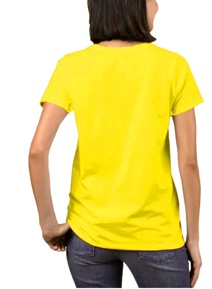 PRINTSHOP4ME Sri Lankan Independence Day Adult Women's T-Shirt - Women's Sri Lanka T-Shirt with Round Neck Short Sleeve - Perfect for Independence Day - Image 2