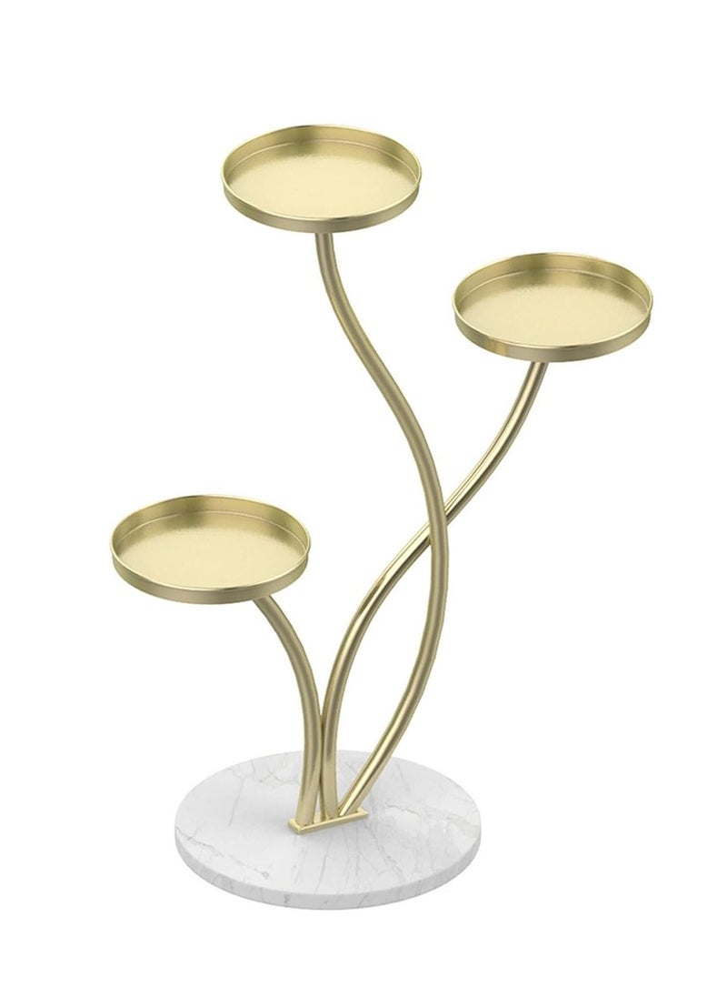 LEDIN New design Three-layer Plant Stand Iron Flower Pot Holder Shelves Planter Rack Storage Organizer Display For Indoor Garden Balcony  - Image 1