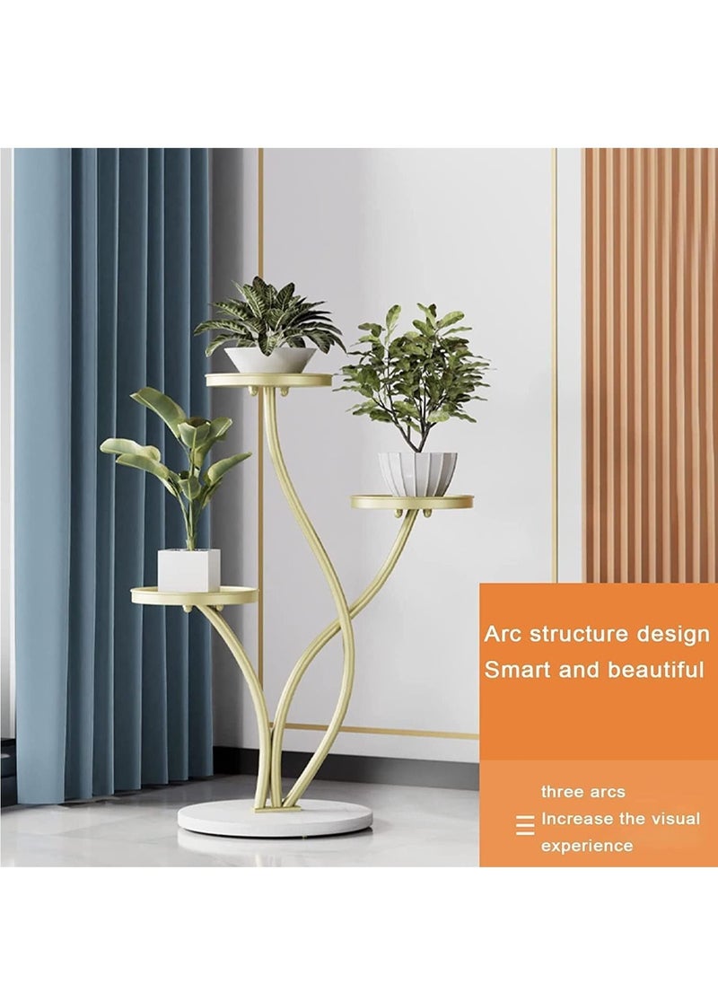 LEDIN New design Three-layer Plant Stand Iron Flower Pot Holder Shelves Planter Rack Storage Organizer Display For Indoor Garden Balcony  - Image 5