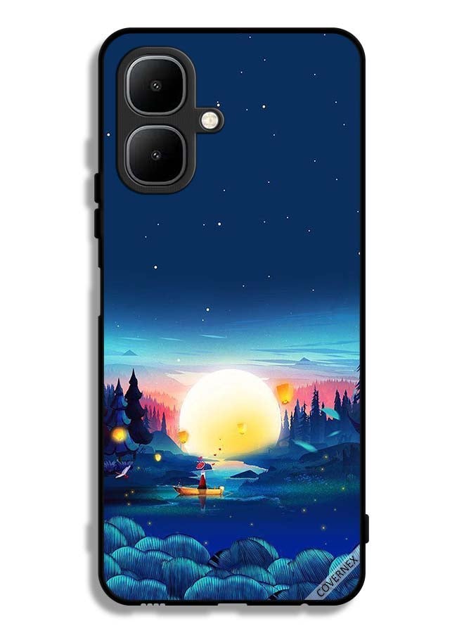 Covernex Tecno Pop 10 Protective Case Cover Sunset View Paint