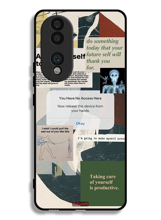 Tolwak Honor 70 Protective Case Cover Allow Yourself To Grow - Image 2