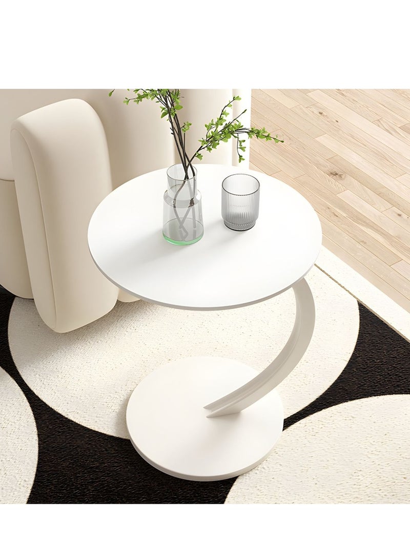 DubaiGallery Luxury Wood Decorative Round Coffee Table Sofa Side Table Corner Table Living Room Sofa End Bedside Table Outdoor Indoor Furniture - Image 4
