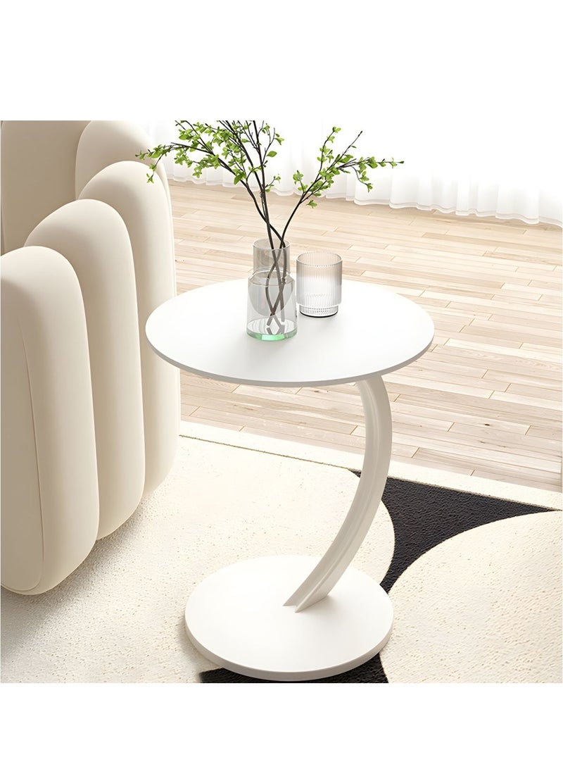 DubaiGallery Luxury Wood Decorative Round Coffee Table Sofa Side Table Corner Table Living Room Sofa End Bedside Table Outdoor Indoor Furniture - Image 1