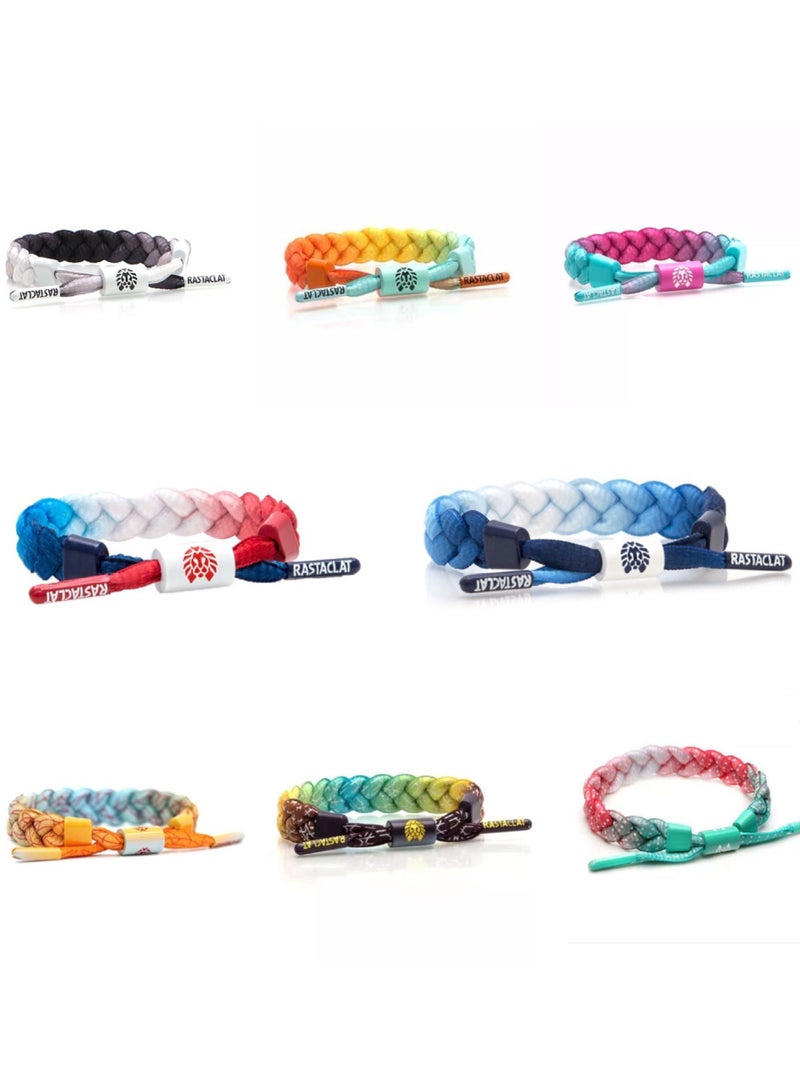 Rastaclat Graded Holographic Reflection Knot Band Braided Bracelet Fashion Handstring - Image 2