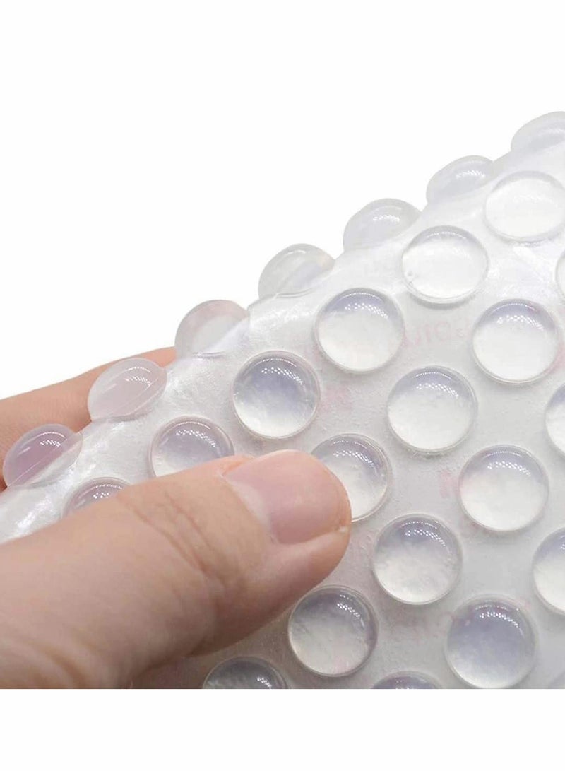 200 Pieces Rubber Feet Pads Adhesive Buffer Pads Door Bumpers Self Stick Noise Dampening Pads Small Clear Soft Silicone Close Cabinet & Furniture Bumpers 9 mm Diameter x 3 mm (Clear) - Image 2