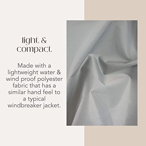MiaMily Universal Summer Cover for Wind and Rain, with Hood, Universal, Waterproof and Windproof Baby Carrier Cover, Grey - Image 3