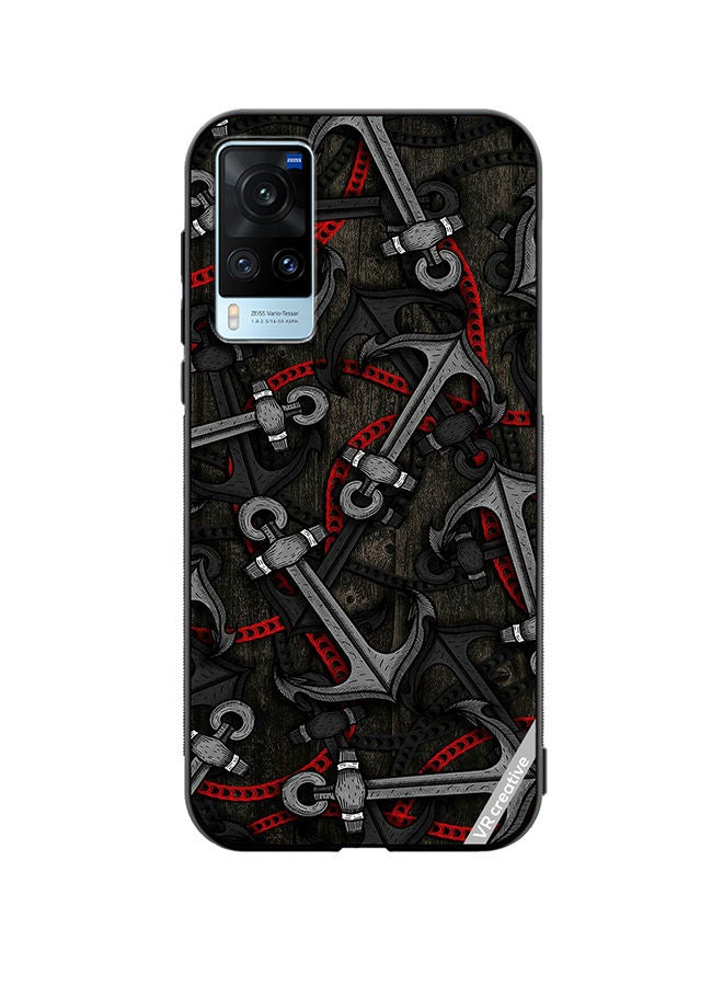 VR CREATIVE Protective Case Cover For Vivo X60 Anchor Leggings Design Multicolour - Image 1