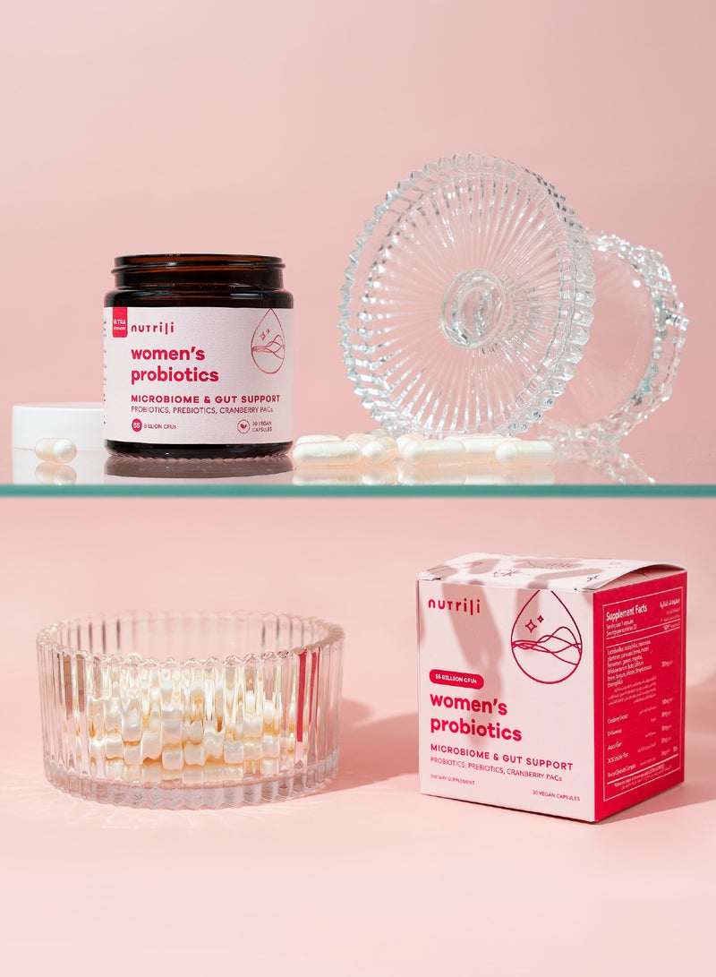 nutrili Nutrili Women Probiotics | For Women with Prebiotics, Cranberry & D-Manose | Digestion, Vaginal & pH Balance  - Image 3