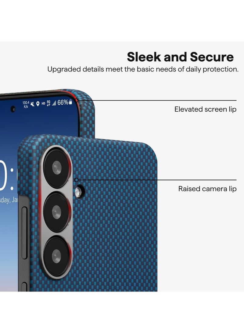 PITAKA pitaka Case for Samsung Galaxy S25, 6.2 Inch, Compatible with MagSafe, Slim & Light Samsung Galaxy S25 Case, 1500D Aramid Fiber Made [MagEZ Case 4 - Moonrise]  - Image 2