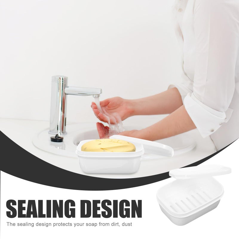 Leakproof Travel Soap Box with Lid for Camping Shower Outdoor Use - Image 4