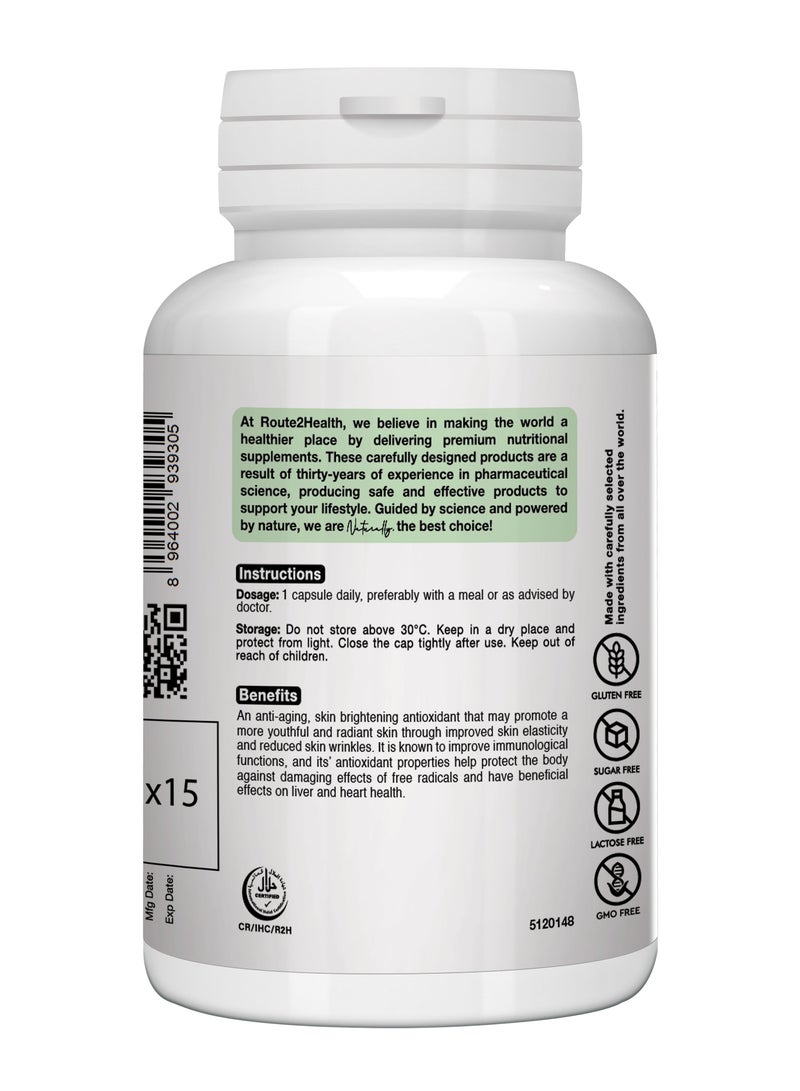 روت٢هيلث كبسولات جلوتاثيون 500 مجم من Route2Health - Image 2