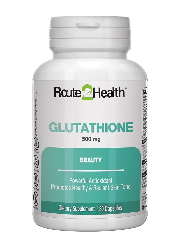 روت٢هيلث كبسولات جلوتاثيون 500 مجم من Route2Health - Image 1