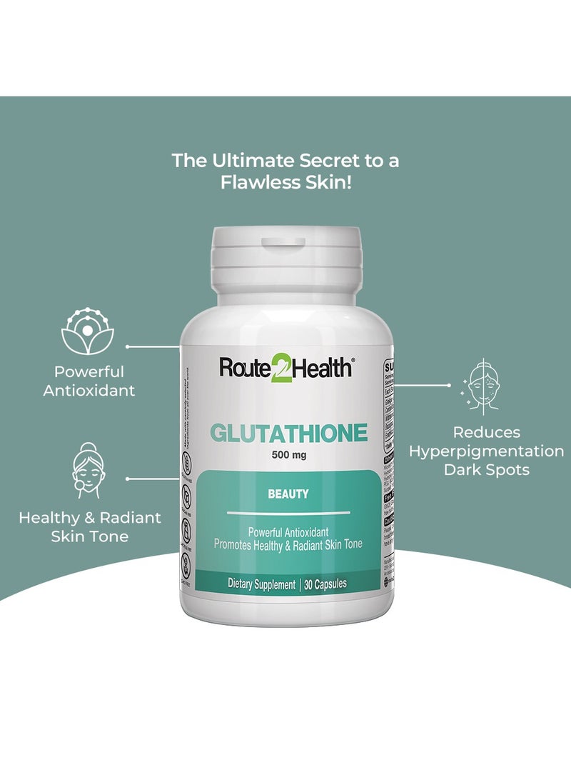 روت٢هيلث كبسولات جلوتاثيون 500 مجم من Route2Health - Image 4