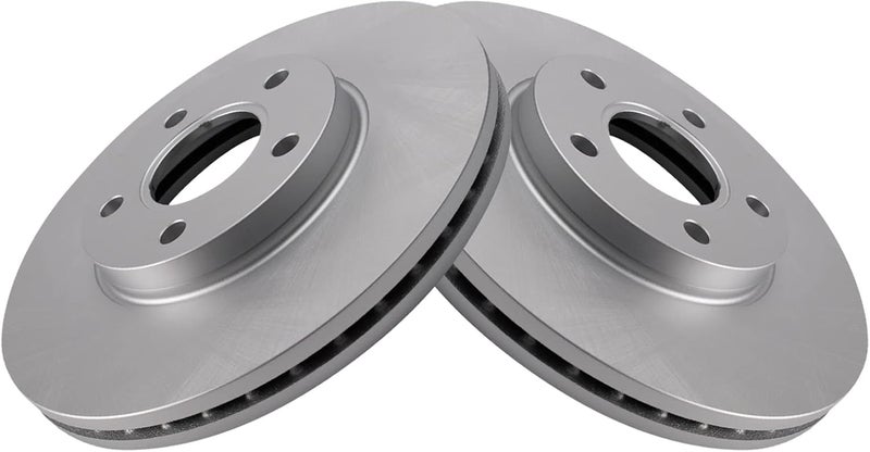 TRQ Front Brake Rotors Set Vented Premium G-Coated Compatible with 2010-2013 Ford Transit Connect - Image 3